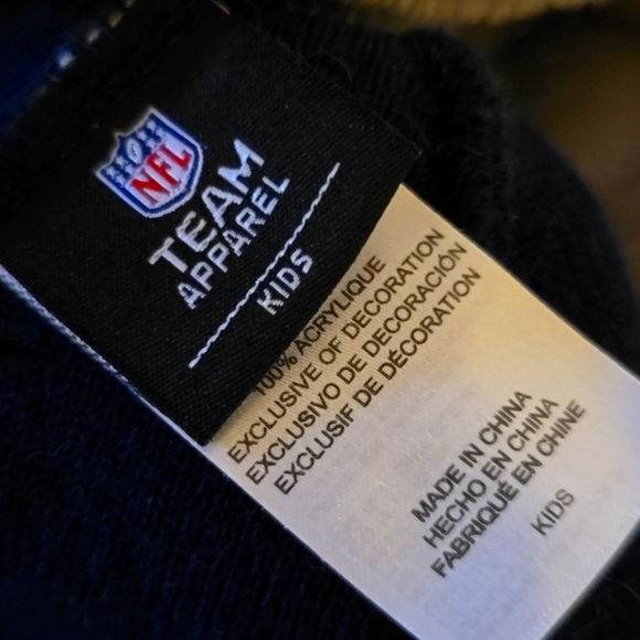 2fer🏈Dallas Cowboys Blue and Gray Pom-Pom Beanie! Like New! + Goodfellow & Co! - Picture 2 of 6